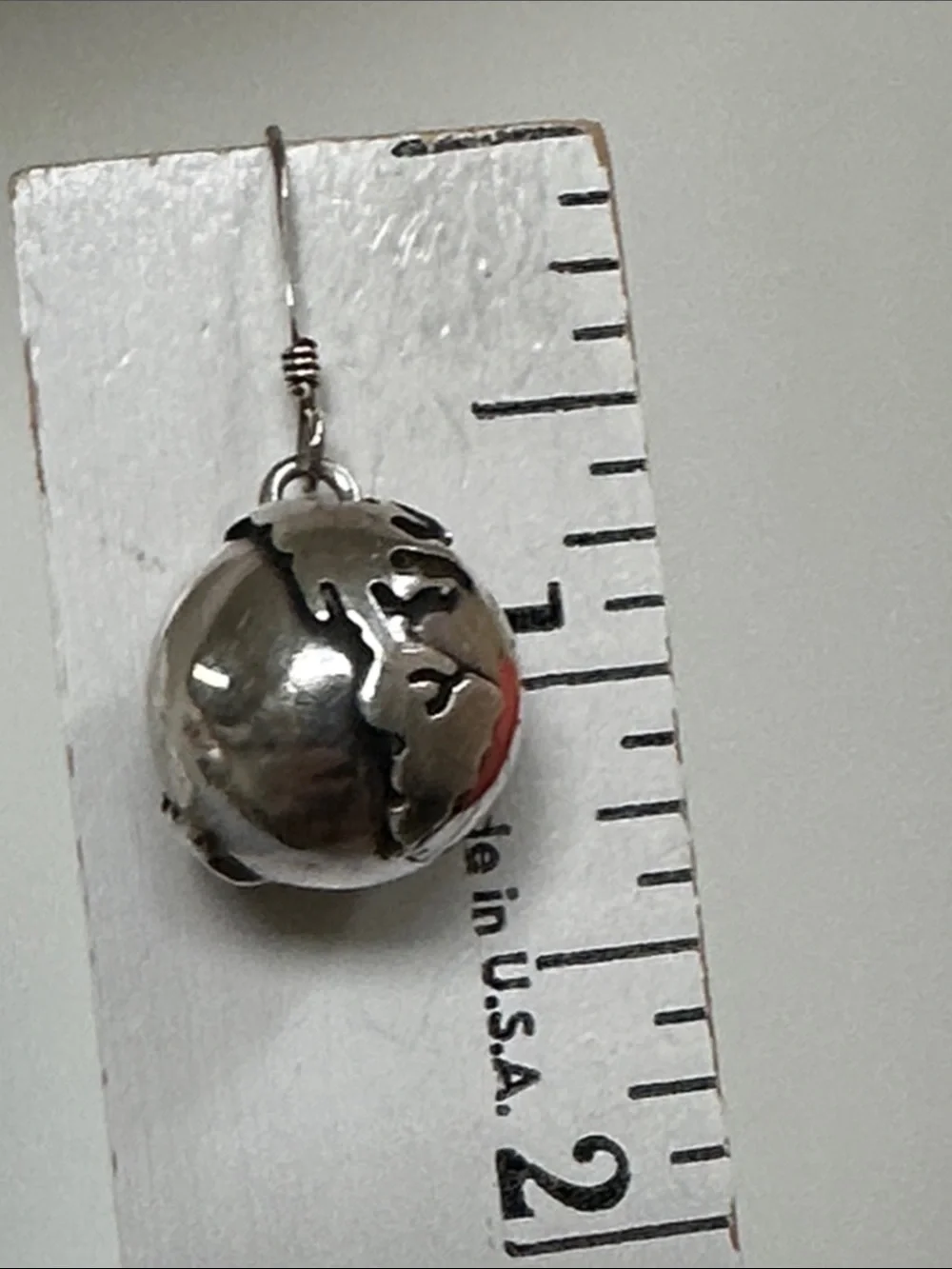 925 Sterling Silver Filigree Globe Drop Earrings